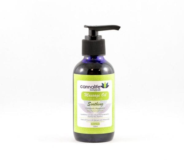 Massage Oil - Cannabis Infused - Soothing | Cinnamon & Peppermint by Cannalife