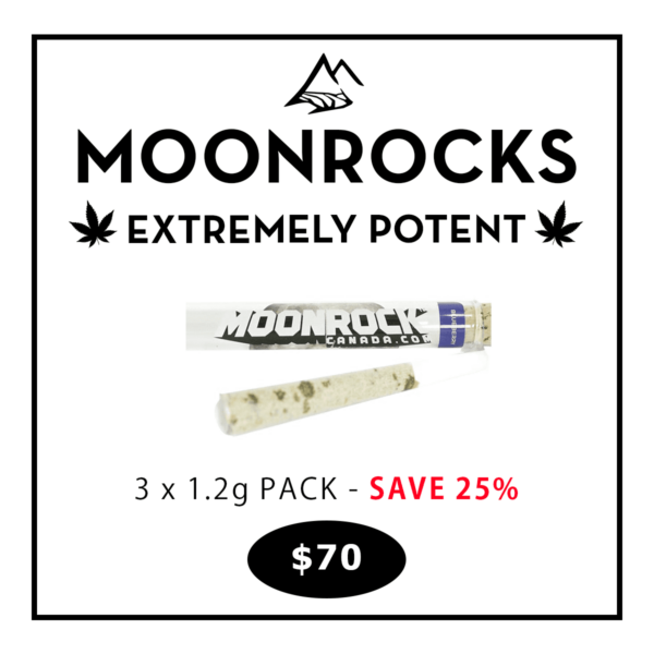 Moonrocks Pre-Roll Deal | 3 x 1.2g for $70