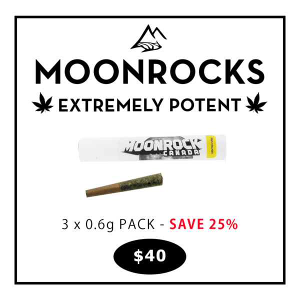 Moonrocks Pre-Roll Deal | 3 x 0.6g for $40