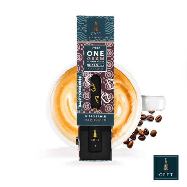1 gram CRFT Vape Pen | Espresso Latte | Hybrid