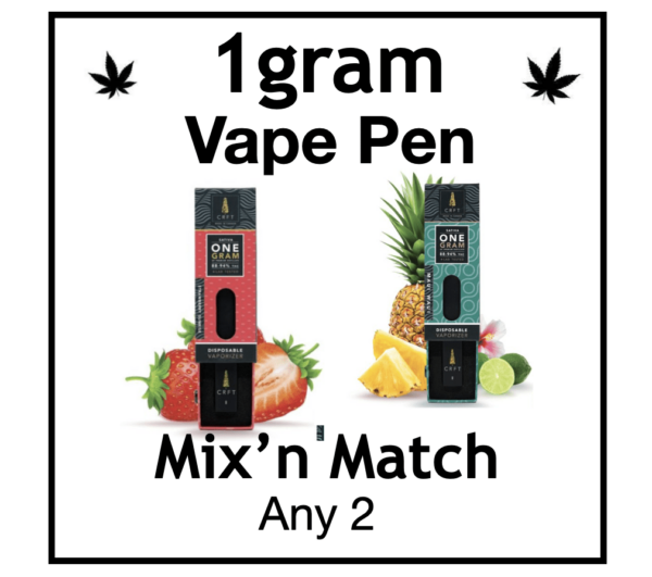 1 Gram CRFT Vape Pen Mix And Match $80
