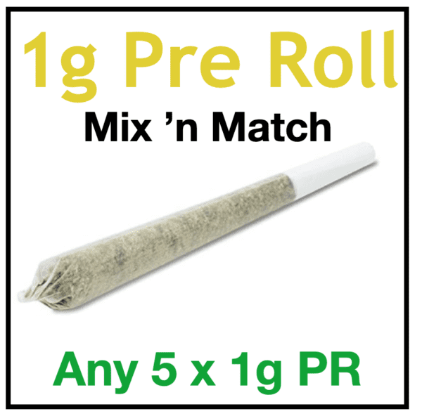 5 x 1g Pre Roll Joints  - Small Party Pack