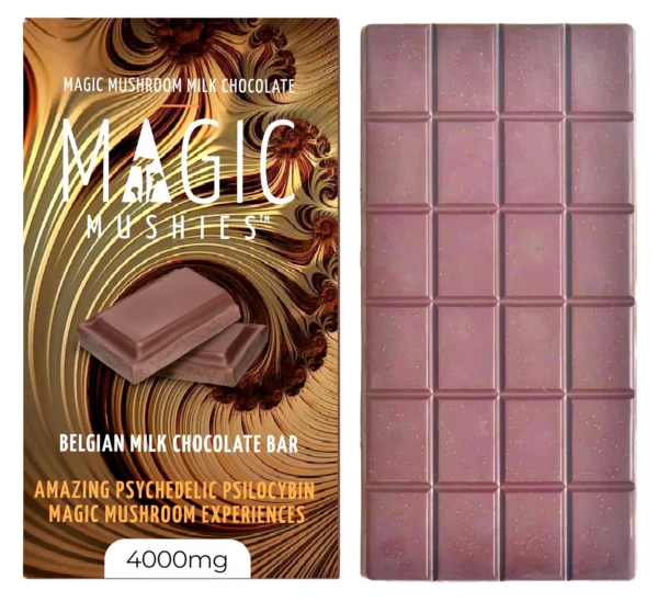 Belgium Milk Chocolate Bar - 4g Magic Mushroom