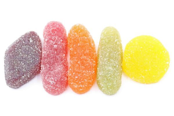 100mg THC Gummies – Wine Gums 4 Pieces - Image 2