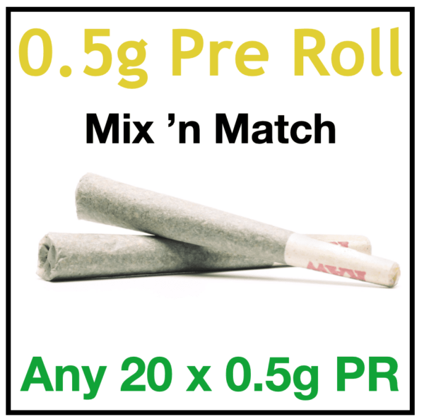 20 x 0.5g Pre Roll Joints – Large Party Pack