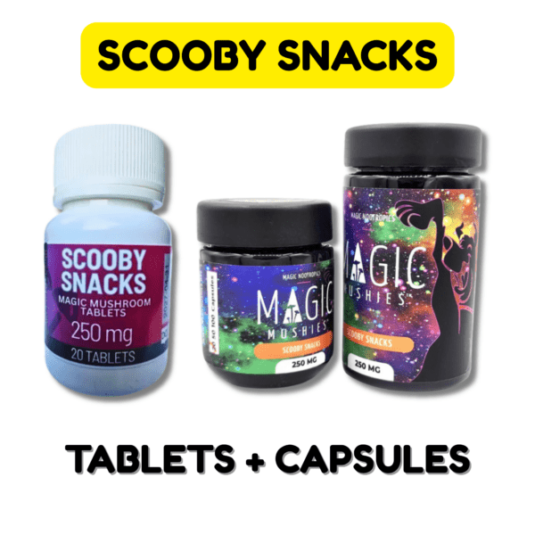 Scooby Snacks – 0.25g Tablet & Capsule – 1g, 5g, 10g Bottles ( Fast Acting )